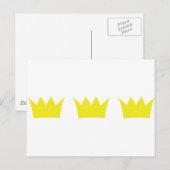 Carte Postale 3 trois couronnes (Devant / Derrière)