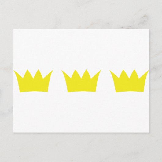 Carte Postale 3 trois couronnes (Devant)