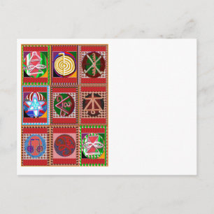 Carte Postale 3 Vente Karuna Reiki Guérison Symbole de guérison