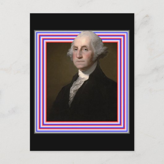 CARTE POSTALE 3D GEORGE WASHINGTON (Devant)
