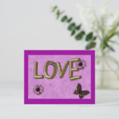 Carte Postale 3D Love You Gold (Debout devant)