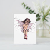Carte Postale 3D lutin rose 3 (Debout devant)