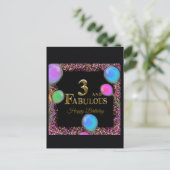 Carte Postale 3e anniversaire  (Debout devant)
