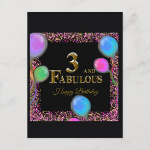 Carte Postale 3e anniversaire