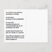 Carte Postale 3e anniversaire - Fun Fireworks, Rainbow Look "3" (Dos)