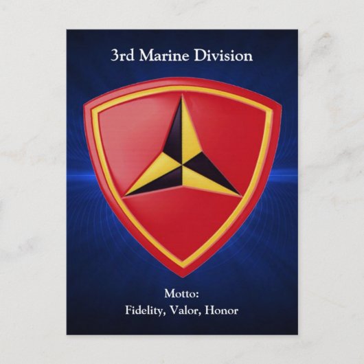 Carte Postale 3e division de mars (Devant)