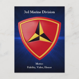 Carte Postale 3e division de mars