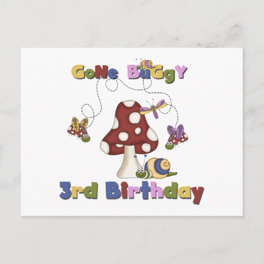 Carte Postale 3ème Bogue T-shirts et cadeaux d'anniversaire (Devant)