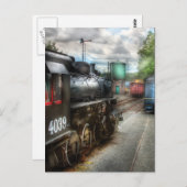 Carte Postale 4039 - Dans la gare (Devant / Derrière)