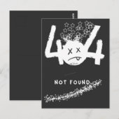 CARTE POSTALE 404 AUCUNE CONNEXION (Devant / Derrière)