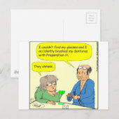 Carte Postale 408 dentures crème hémorroïde Carton (Devant / Derrière)