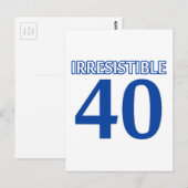 Carte Postale 40 ans (Devant / Derrière)