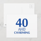 Carte Postale 40 ans (Devant / Derrière)
