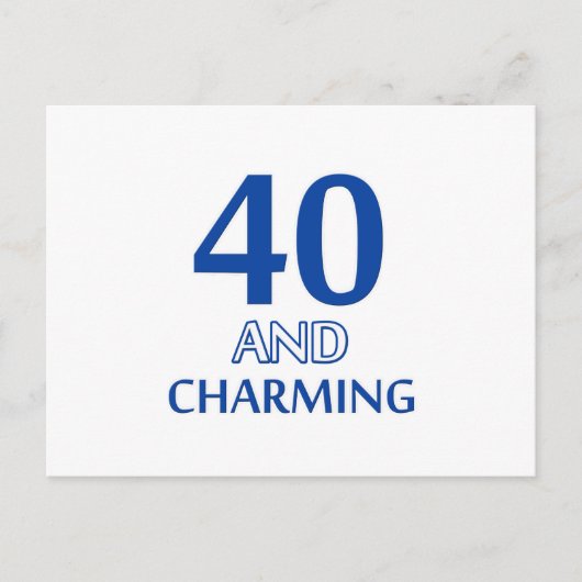 Carte Postale 40 ans (Devant)