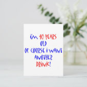Carte Postale 40 autre boisson (Debout devant)