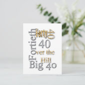 Carte Postale 40 quarante-quarantième célébration de la réunion (Debout devant)