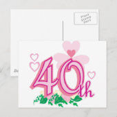 Carte Postale 40e anniversaire (Devant / Derrière)