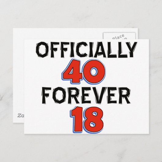 Carte Postale 40e anniversaire (Devant / Derrière)