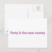 Carte Postale 40e anniversaire (Devant / Derrière)