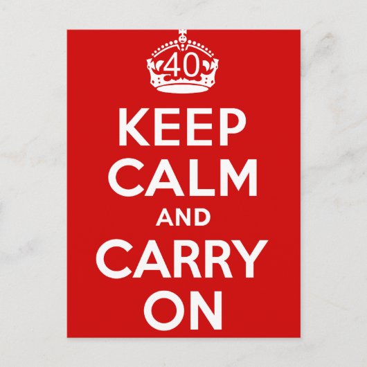 Carte Postale 40e anniversaire (Devant)