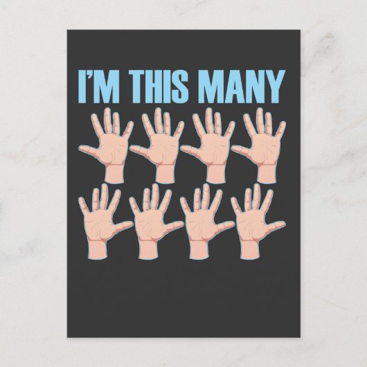 Carte Postale 40e anniversaire de cette façon Quarantième doigt  (Devant)