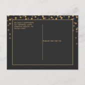 Carte Postale 40e anniversaire moderne Élégante Invitation éléga (Dos)