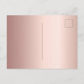 Carte Postale 40e anniversaire rose or rose étoiles script ballo (Dos)