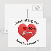 Carte Postale 40ème. Anniversaire (Devant / Derrière)
