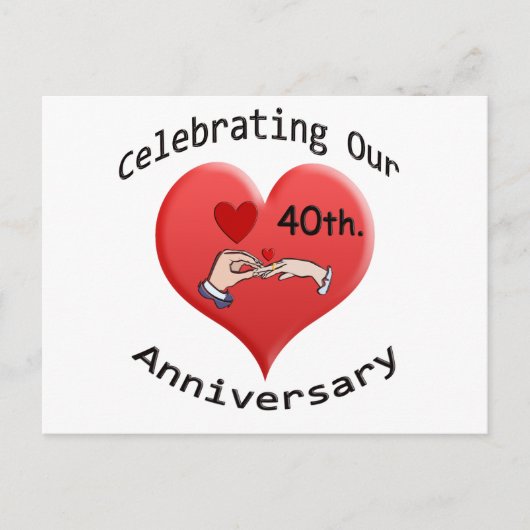 Carte Postale 40ème. Anniversaire (Devant)