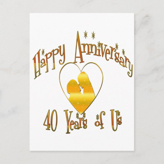 Carte Postale 40ème. Anniversaire (Devant)