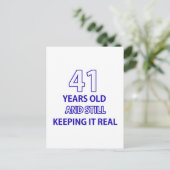 Carte Postale 41 ans (Debout devant)