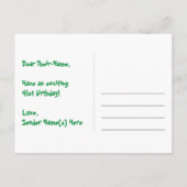 Carte Postale 41e anniversaire : motif de cœurs amusants, arc-en (Dos)