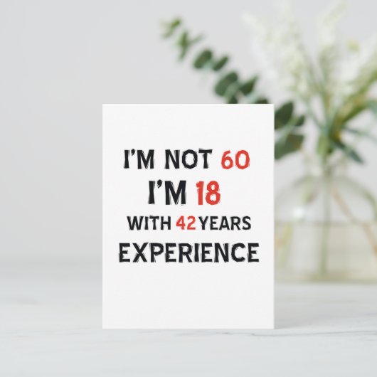 Carte Postale 42 ans (Debout devant)