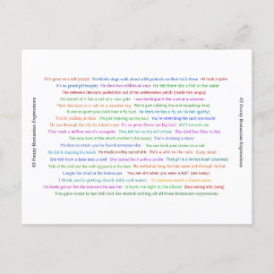 Carte Postale 43 Drôle Pièce de conversation pour les expression