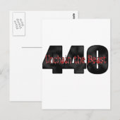 Carte Postale 440 Bête Mopar (Devant / Derrière)