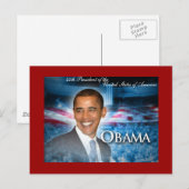 Carte Postale 44e Président OBAMA (Devant / Derrière)