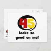 Carte Postale 45 T-shirts et cadeaux sont si bons pour moi (Devant / Derrière)