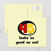 Carte Postale 45 T-shirts et cadeaux sont si bons pour moi (Devant / Derrière)