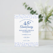 Carte Postale 45e 65e Anniversaire de Mariage Coeurs Save the Da (Debout devant)