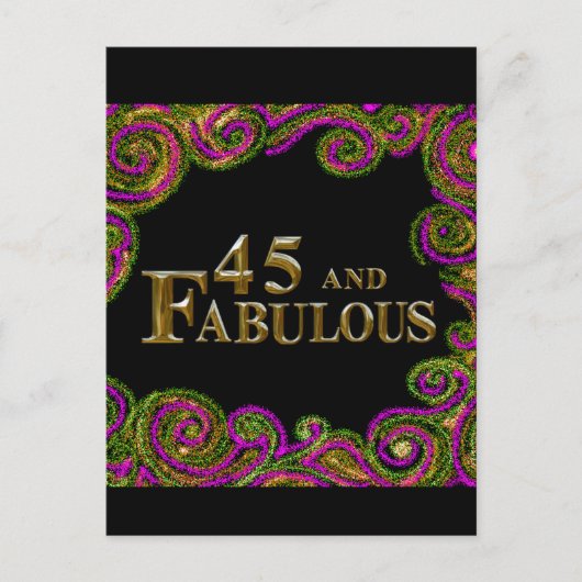 Carte Postale 45e anniversaire  (Devant)