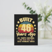 Carte Postale 46 Years Ago All Parts Original 46th Birthday (Debout devant)