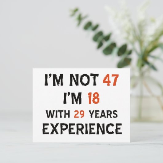 Carte Postale 47e anniversaire (Debout devant)