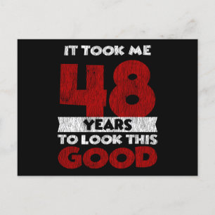 Carte Postale 48 ans Joyeux Anniversaire J'ai l'air bien 48ème a
