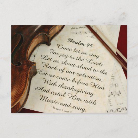 carte postale 48 de musique (Devant)