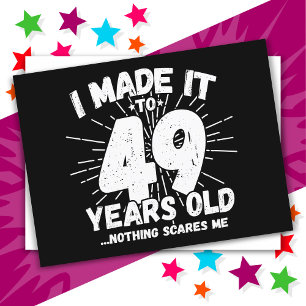 Carte Postale 49 Ans Sarcasme Mème Drôle 49e Anniversaire