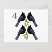 Carte Postale 4 Appels d'oiseaux (Devant)