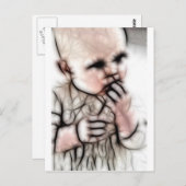 Carte Postale 4 - Bébé Gear foncée (Devant / Derrière)