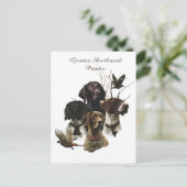 Carte Postale 4 Couleurs de pointeur germanophones (Debout devant)