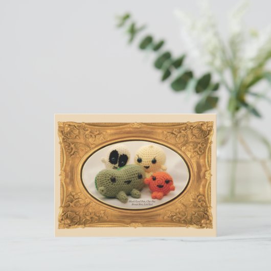 Carte Postale 4 haricots (Debout devant)