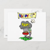 Carte Postale 4 juillet (Devant / Derrière)